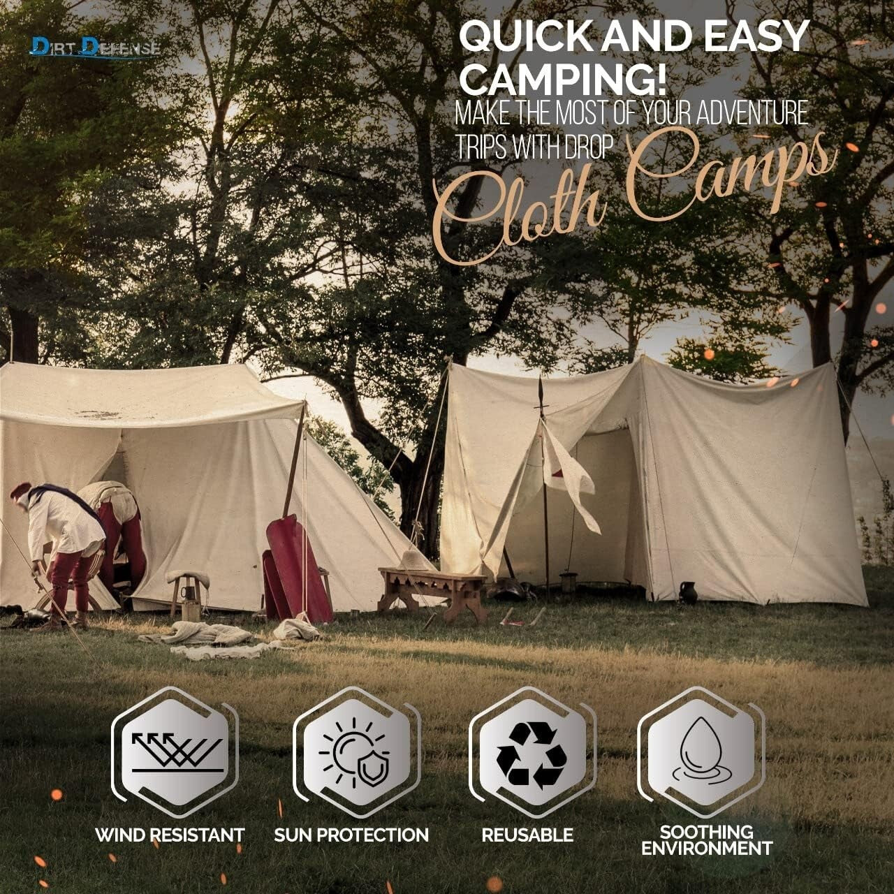 Eco-Friendly Canvas Tarps 9x12 - Pack of 2 for Painting & Furniture Protection