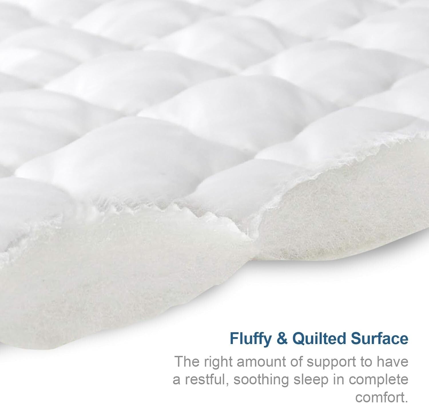Breathable & Soft Split King Mattress Pad – Waterproof, Machine Washable Cover