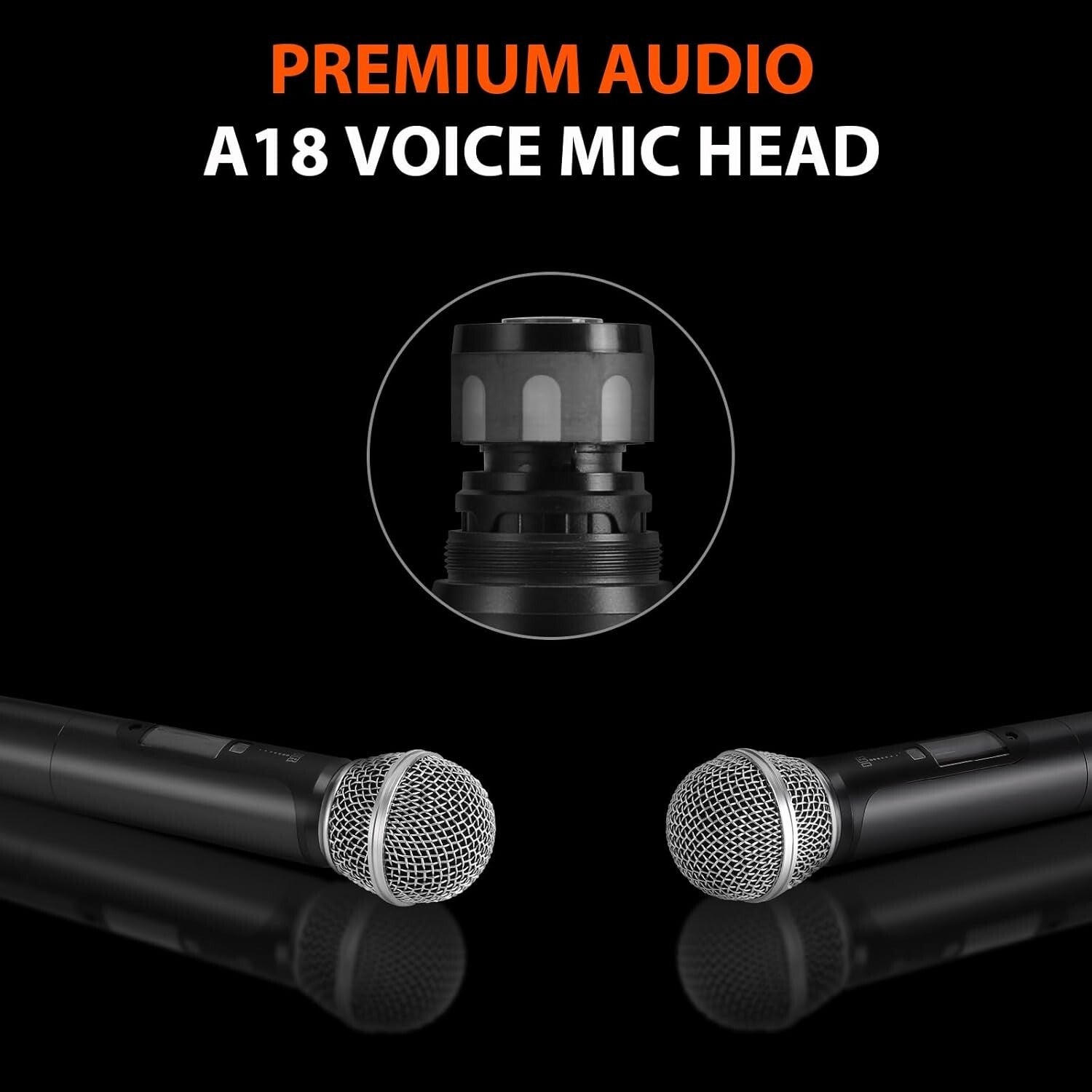 Long-Range 200-240Ft Wireless Mic System - Ideal for Karaoke andChurch Events