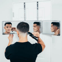 Load image into Gallery viewer, LED Lighted 3-Way Mirror with Free App - Your Ultimate Self-Cut Companion