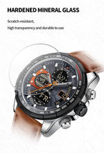Load image into Gallery viewer, Luxury Men's Military Watch - Stylish, Water-Resistant &amp; Dual Display Function