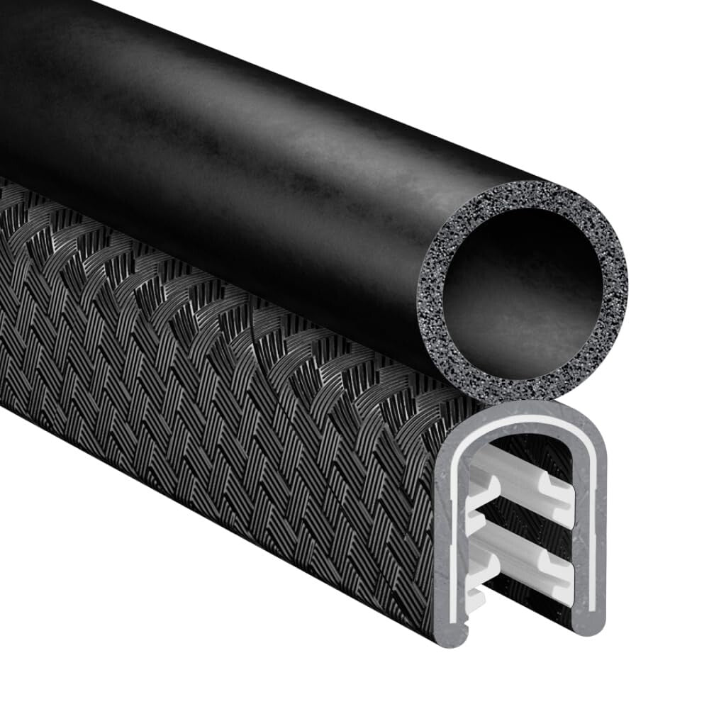 Easy Install 25ft Weatherproof Trim Seal – Flexible Bulb for Boats, RVs & Tools