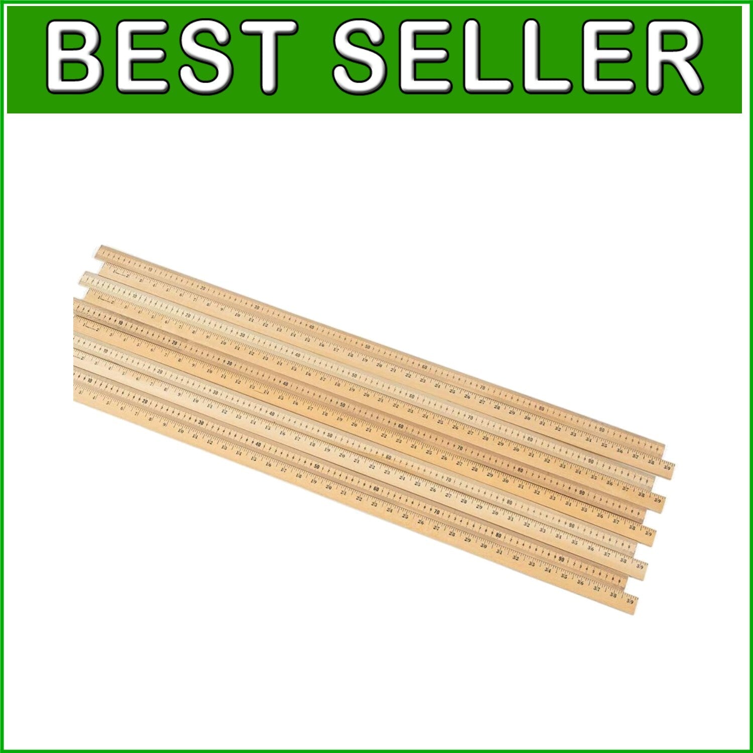 Economy Pack of 10 Yardsticks with Dual Scales - Perfect for Classroom & Home