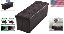 Load image into Gallery viewer, Elegant Folding Storage Ottomans – 700 lbs Capacity, Ideal for Home Organization