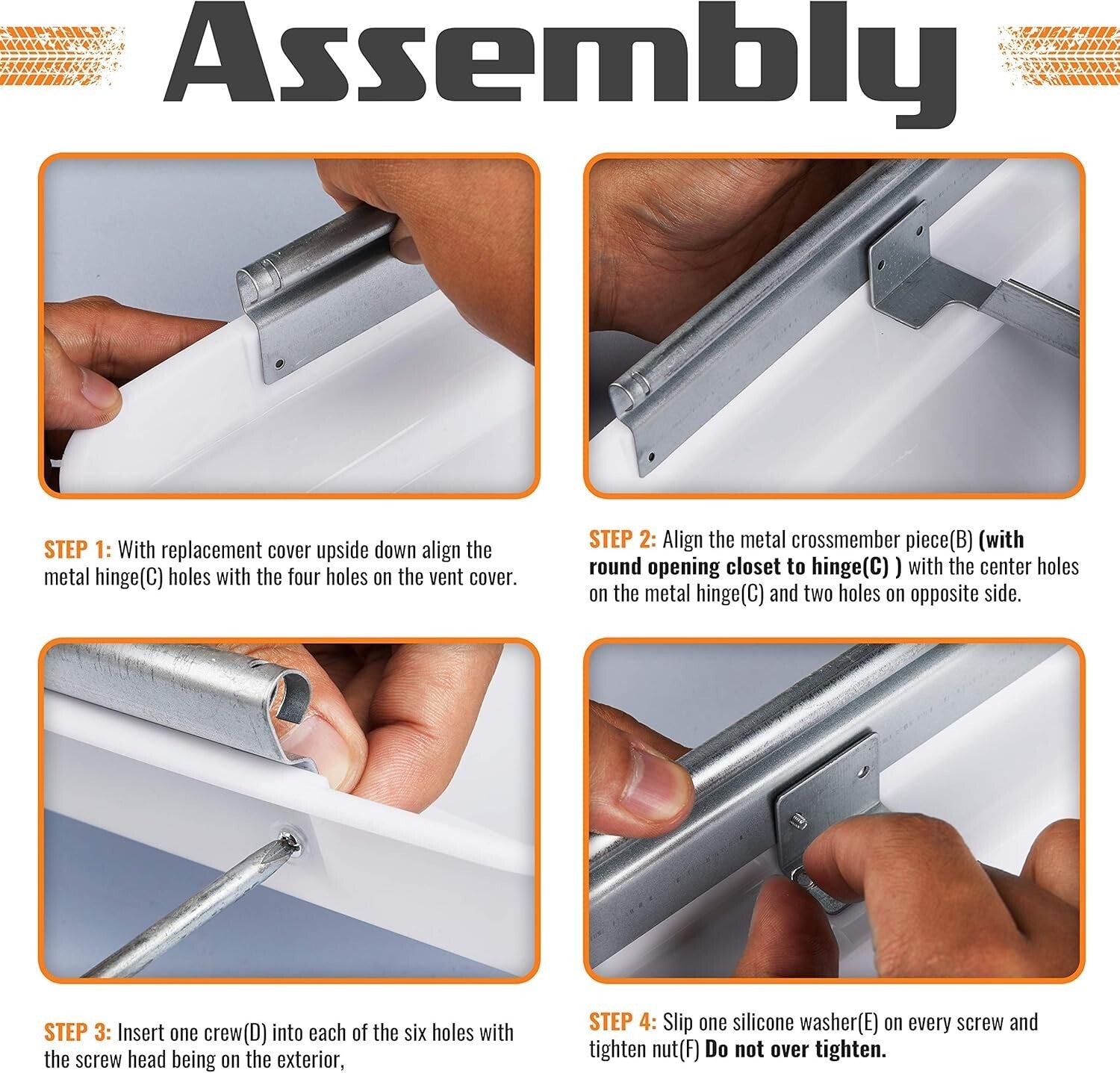 Durable Plastic RV Roof Vent Covers - Universal 14 Inch Replacement for Trailers