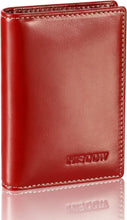 Load image into Gallery viewer, Compact Vintage Leather Business Card Holder - Stylish &amp; Functional Card Case