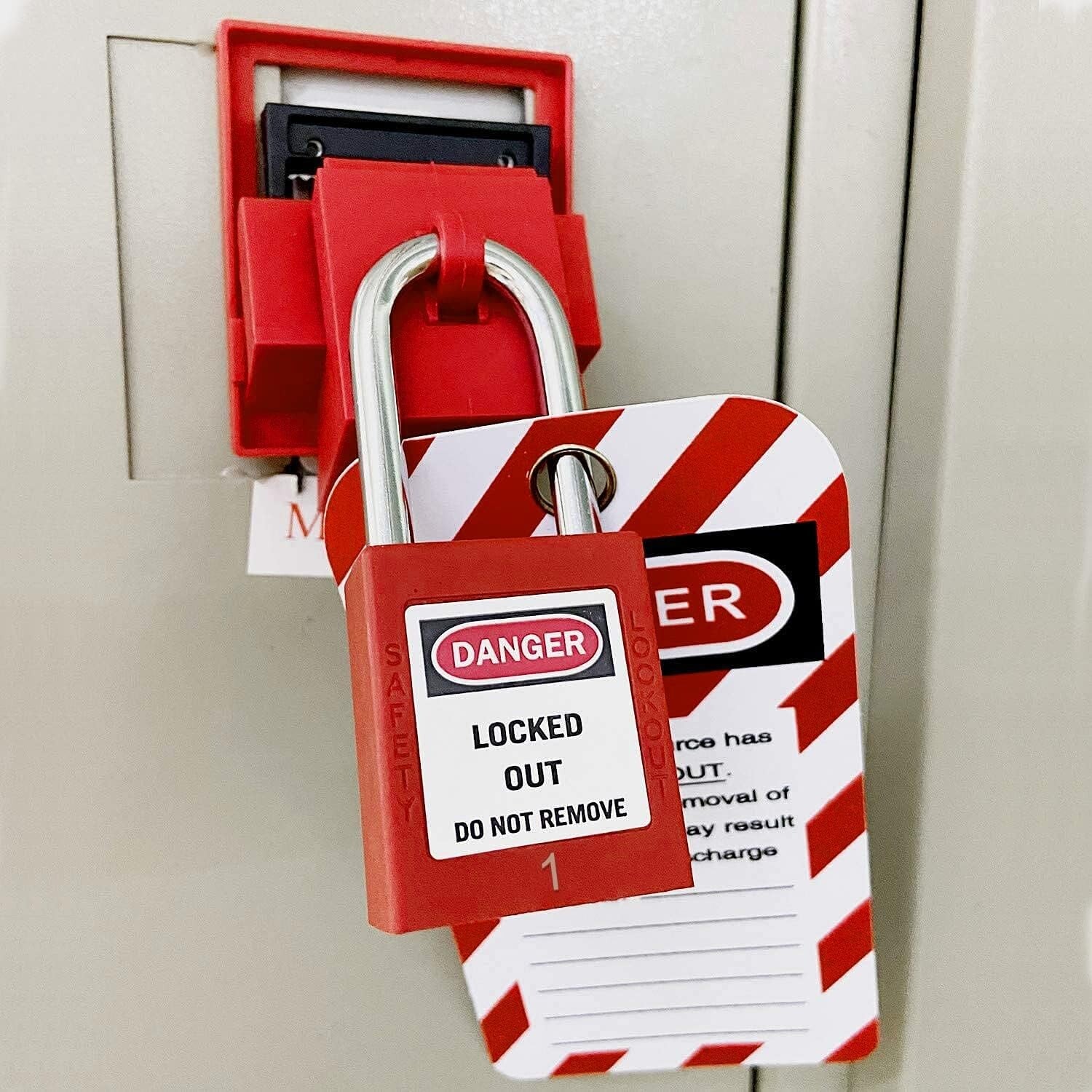 Essential Red Lockout Tagout Locks with 12 Keys - Optimal Safety Guaranteed