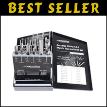 Load image into Gallery viewer, Precision Ground 18 Pc Metric Tap and Drill Set for Metalworking Efficiency