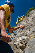 Load image into Gallery viewer, Versatile Yellow D-Shaped Locking Carabiner - Lightweight &amp; Compact for Climbers