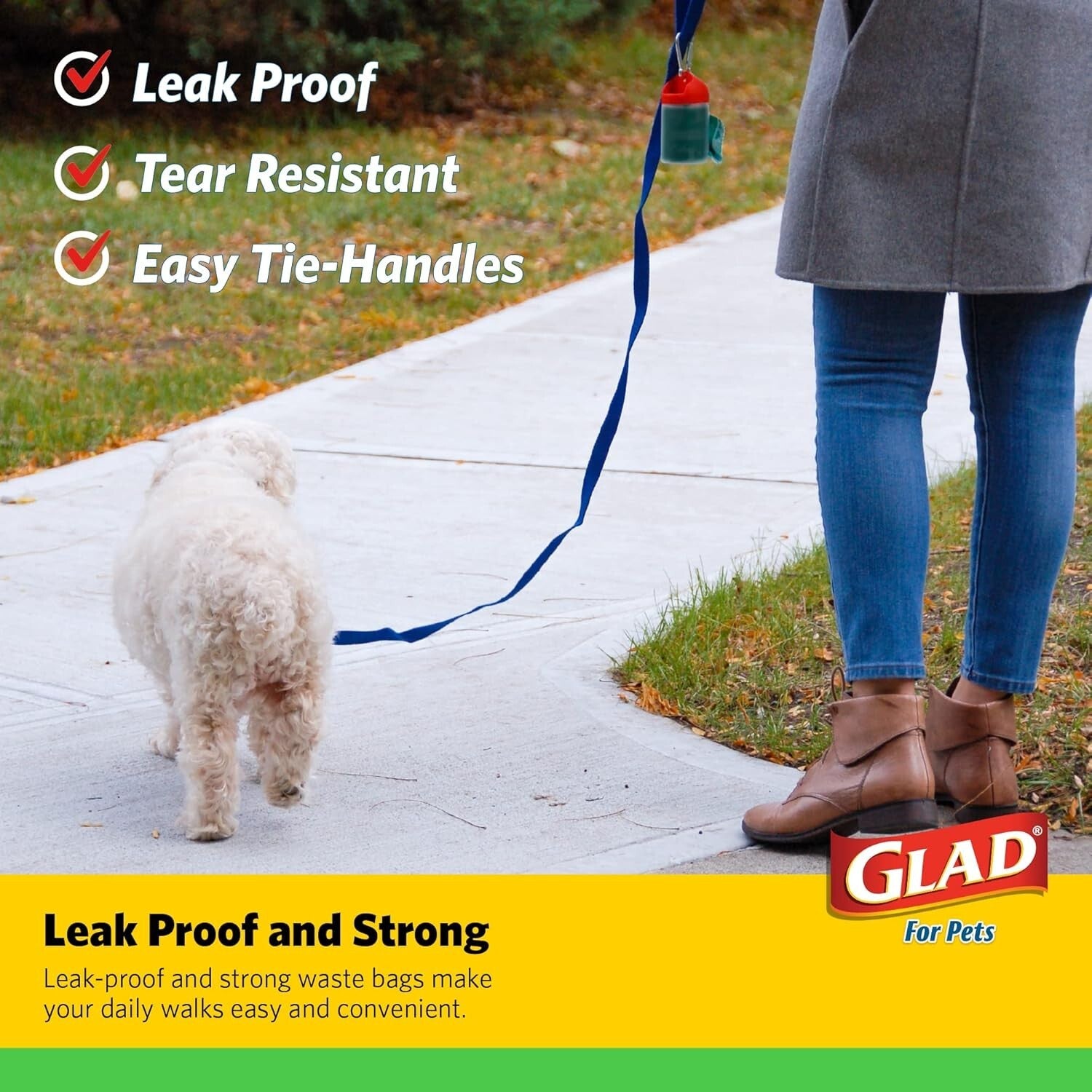 192 Rolls of Heavy Duty Lavender Scented Dog Poop Bags with Easy Tie Handles