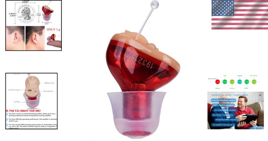 Invisible Hearing Amplifier for Seniors - Lightweight & Noise-Cancelling Device