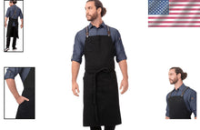 Load image into Gallery viewer, Versatile Unisex Chef Apron with Suspender Set - Perfect for All Culinary Needs