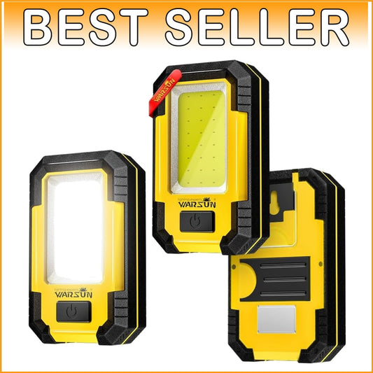 Durable 3-Pack Rechargeable LED Work Lights – Perfect for Cars, Camping & More