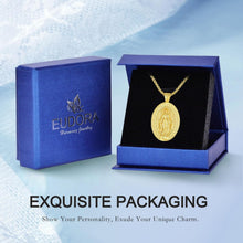 Load image into Gallery viewer, Unique 925 Sterling Silver &amp; Gold Miraculous Medal Pendant - Gift Box Included
