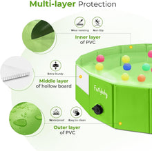 Load image into Gallery viewer, Foldable 63'' Dog Pool - Safe and Durable Wading Pool for Pets and Kids