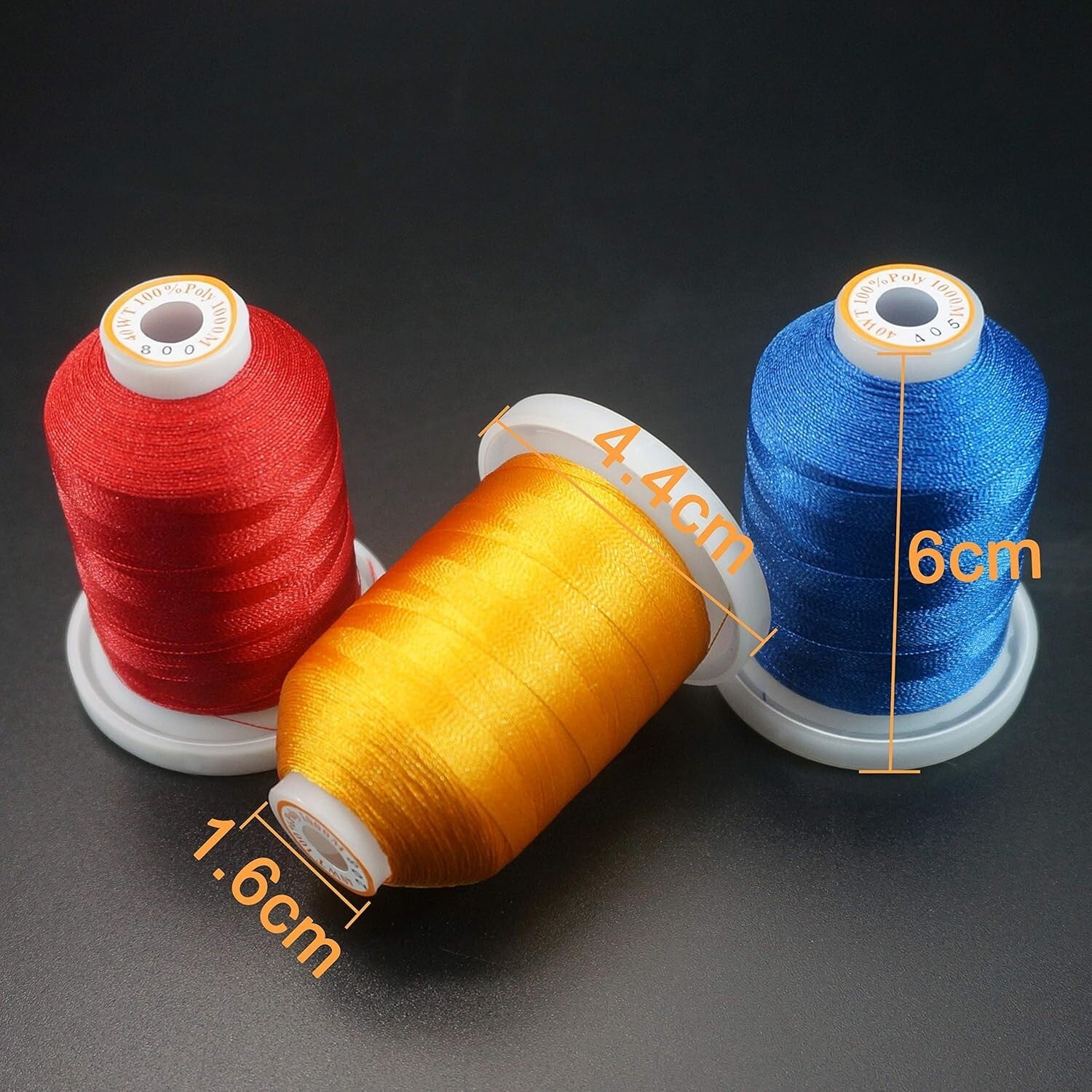 42 Spools 1000M Polyester Embroidery Thread Kit for Professionals & Beginners