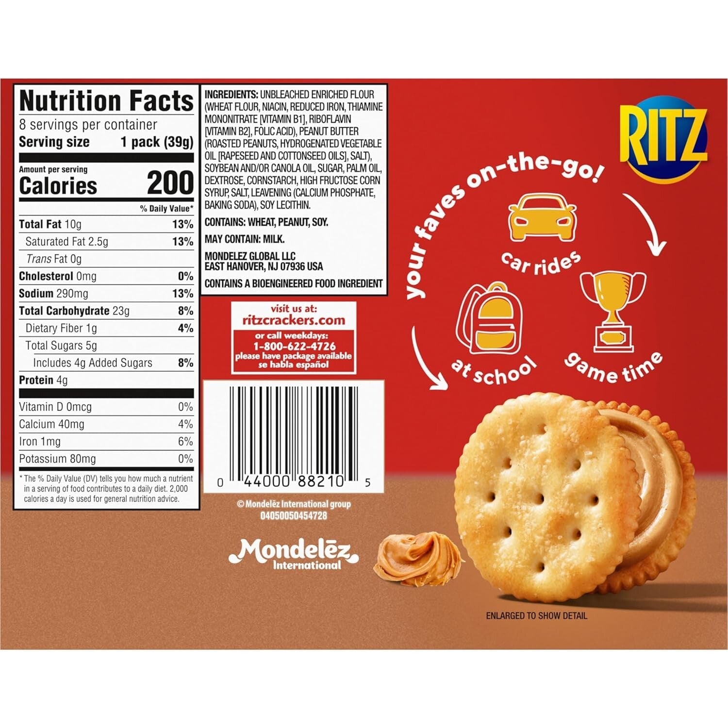 Convenient 112-Pack Peanut Butter Sandwich Crackers - Perfect On-the-Go Snack