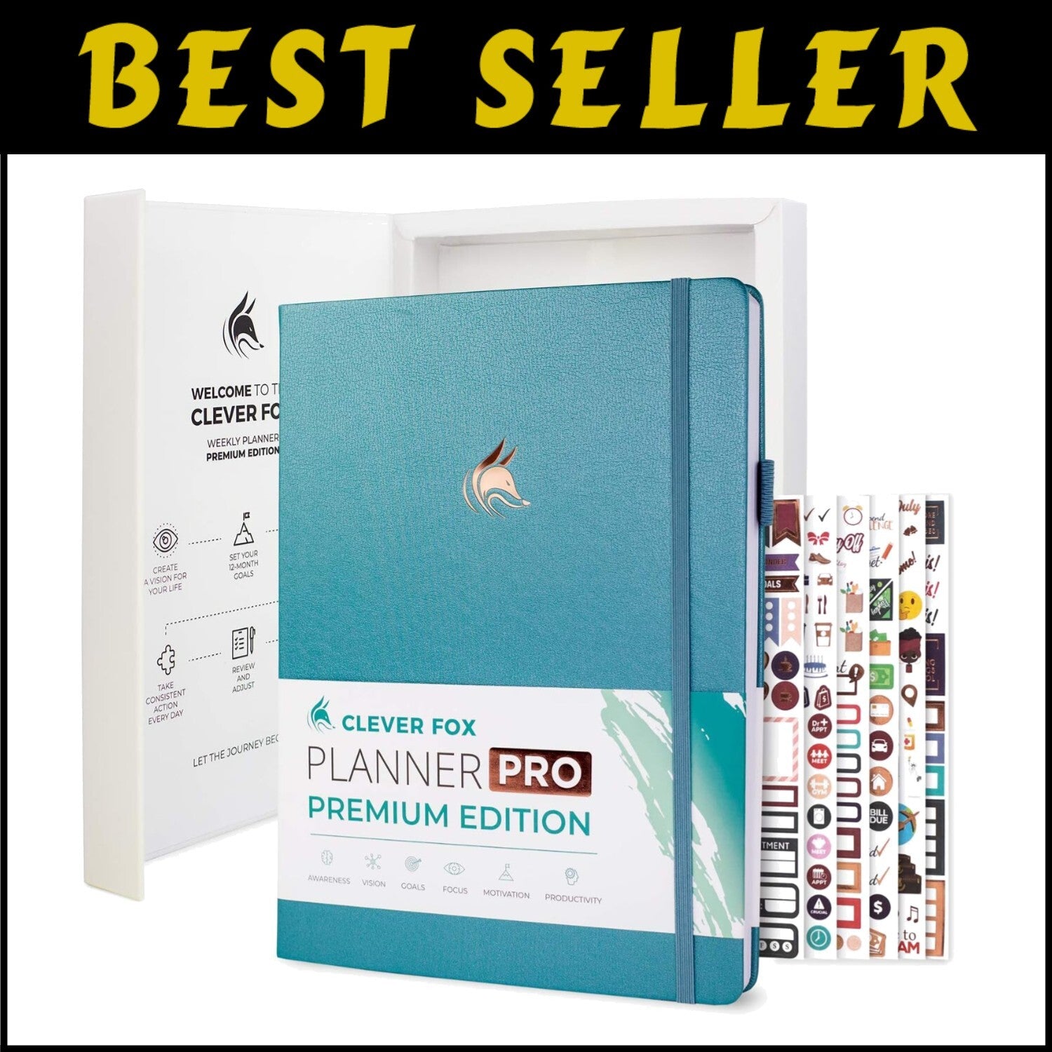 A4 Aquamarine Planner Pro: Undated Weekly & Monthly Organization with Budgeting