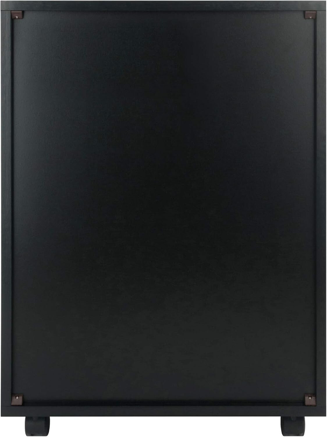 Versatile 5-Drawer Black Storage Cabinet with Locking Casters for Easy Mobility