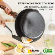 Load image into Gallery viewer, Healthy Induction-Ready Skillet with Stay-Cool Handle &amp; Glass Lid – 4.3 Qt