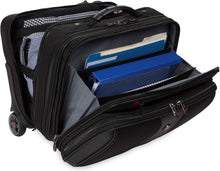 Load image into Gallery viewer, Wenger Patriot II 15.6-Inch Black Luggage with Padded Laptop Compartment
