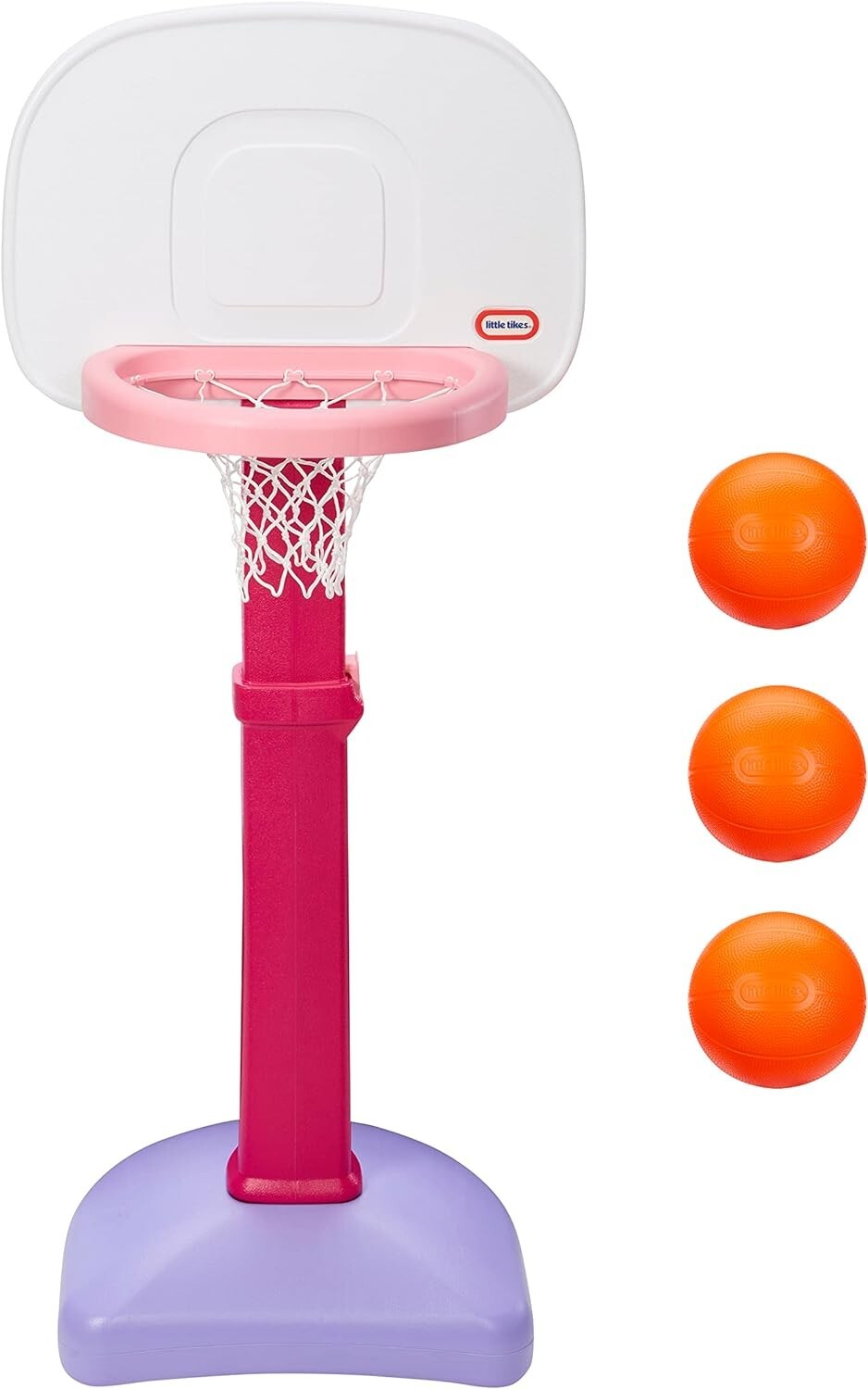 Adjustable Kids Basketball Set with 3 Balls - Perfect for Ages 18 Months+