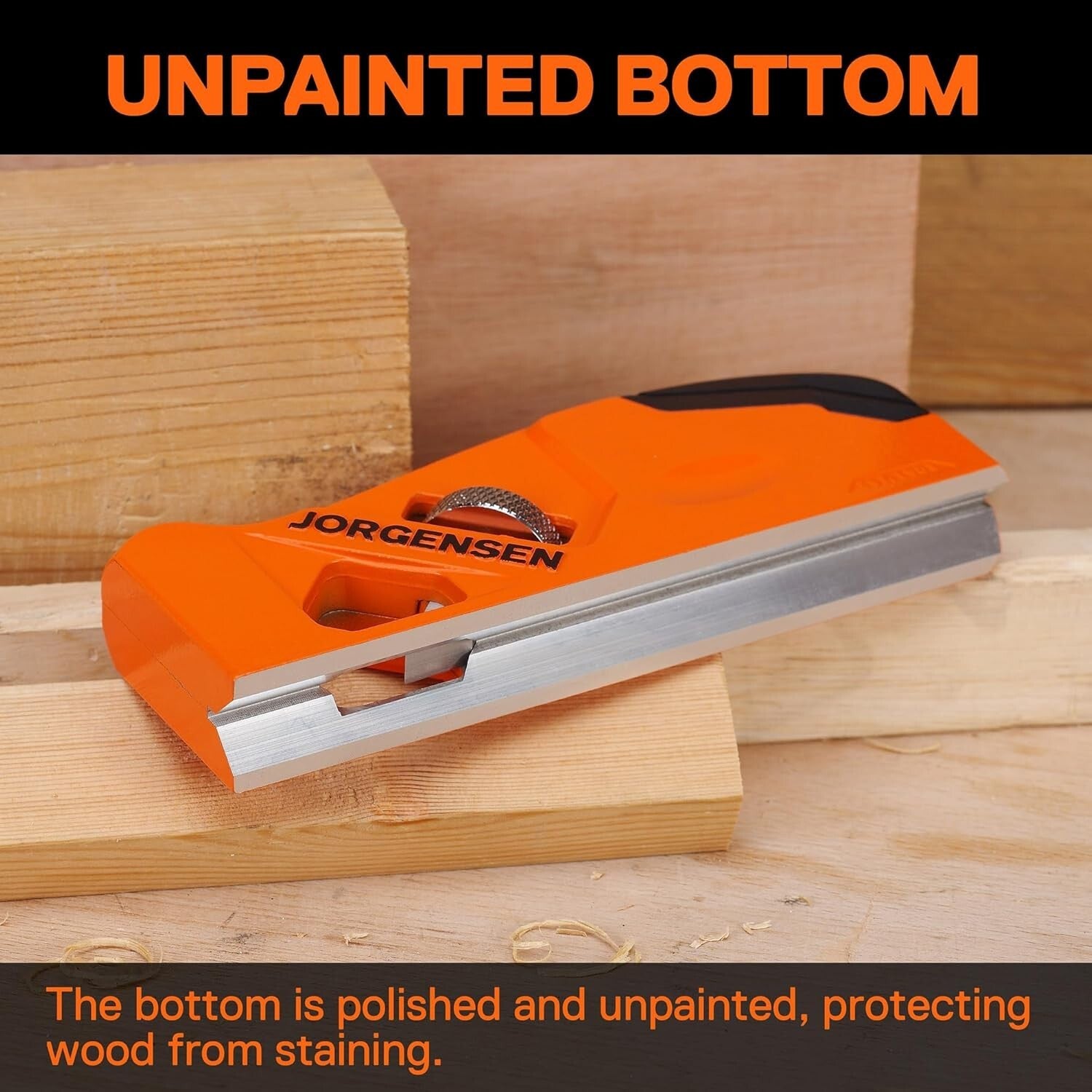 Smooth Edge Chamfer Plane with 4 Interchangeable Blades for Woodworking