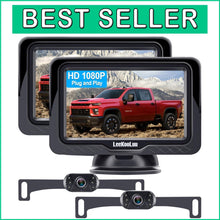Load image into Gallery viewer, HD 1080P Waterproof Backup Camera Kit - 2-Pack, Easy Install for All Vehicles