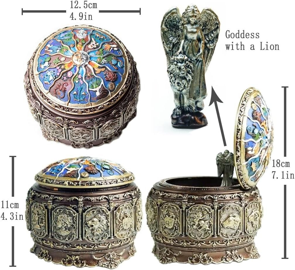 Upgraded Rotating Goddess Music Box with Twinkling LED Lights for Occasions