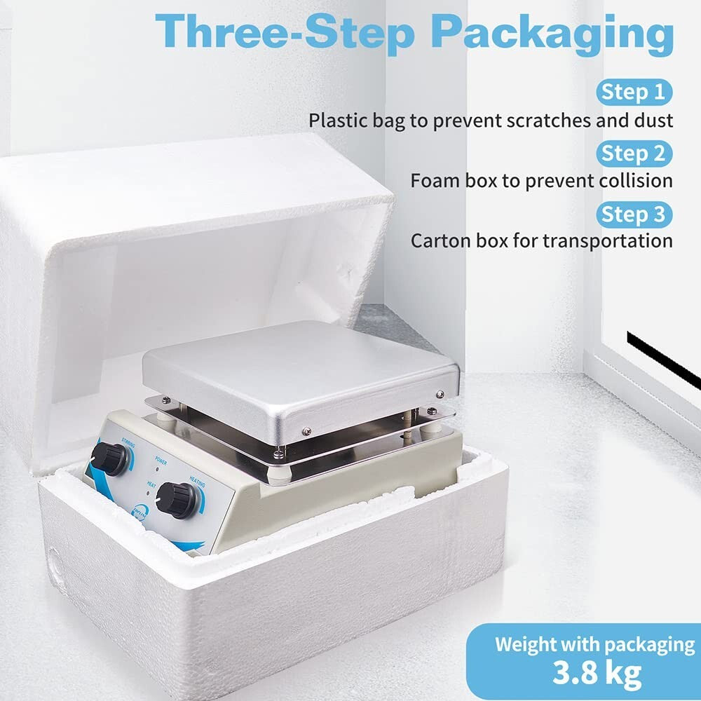 Premium Hot Plate Magnetic Stirrer 5000ml with Adjustable Speed and Temp Control