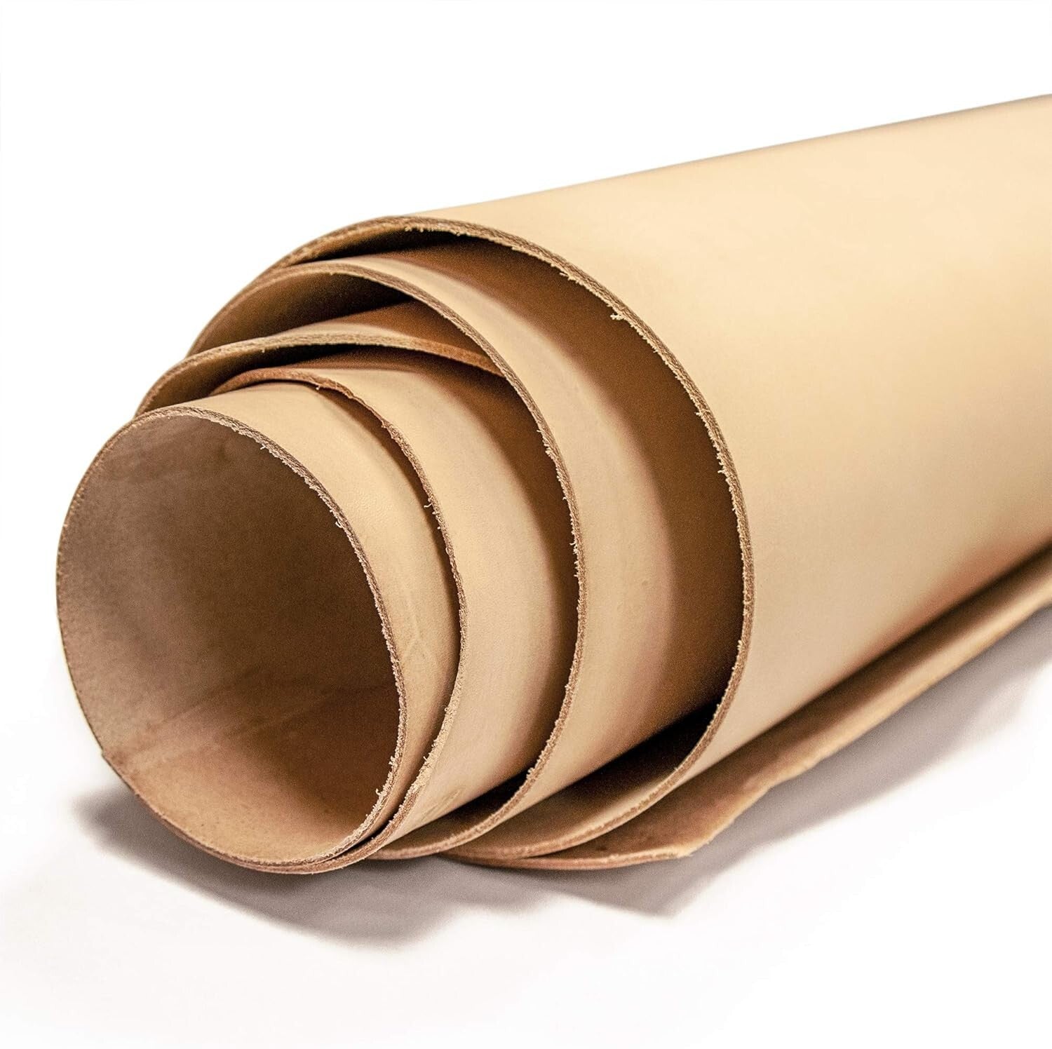 4-6 Oz Veg Tan Cowhide Double Shoulder Leather - Ideal for Artisans and Crafters