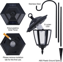Load image into Gallery viewer, Outdoor Solar Lanterns - Decorative, Waterproof &amp; Easy to Assemble in 4 Pack