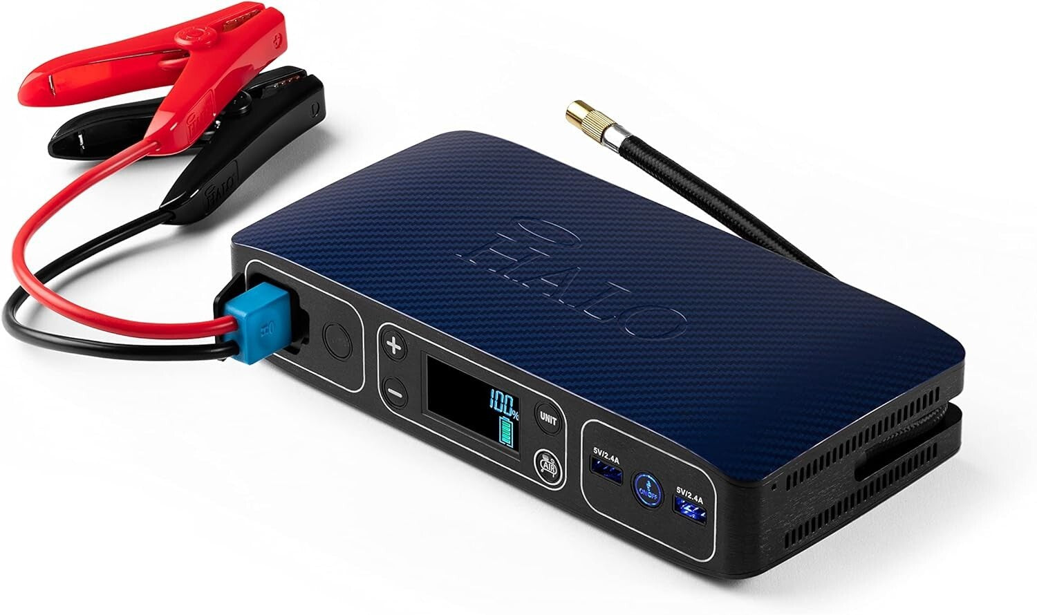 Compact Jump Starter with Air Compressor & LED Light for Roadside Emergencies