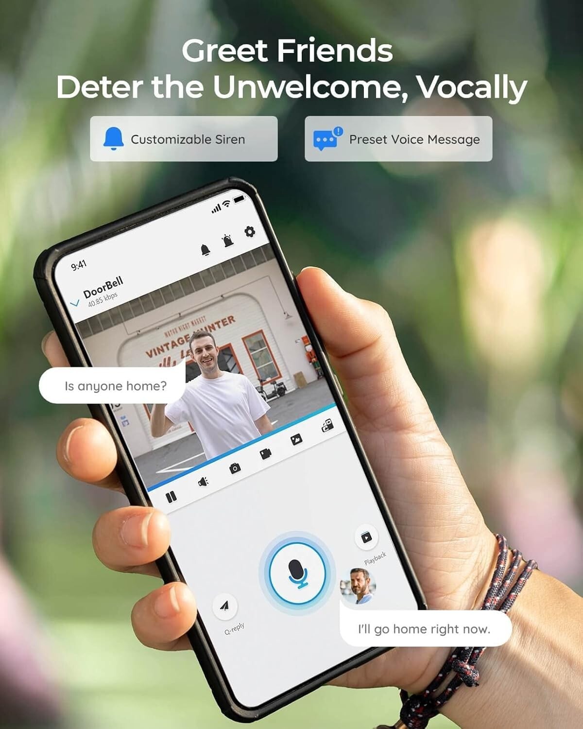 2K WiFi Video Doorbell Camera - 180° View & Smart Detection, Waterproof Design