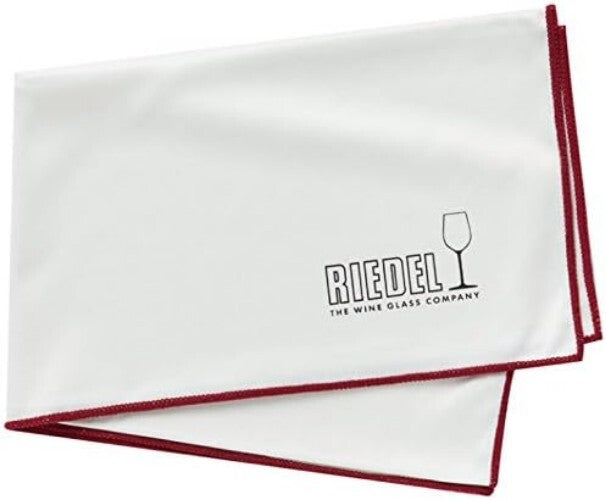 Elegant Lint-Free White Microfiber Cleaning Cloths - 3 Pack with Burgundy Edges