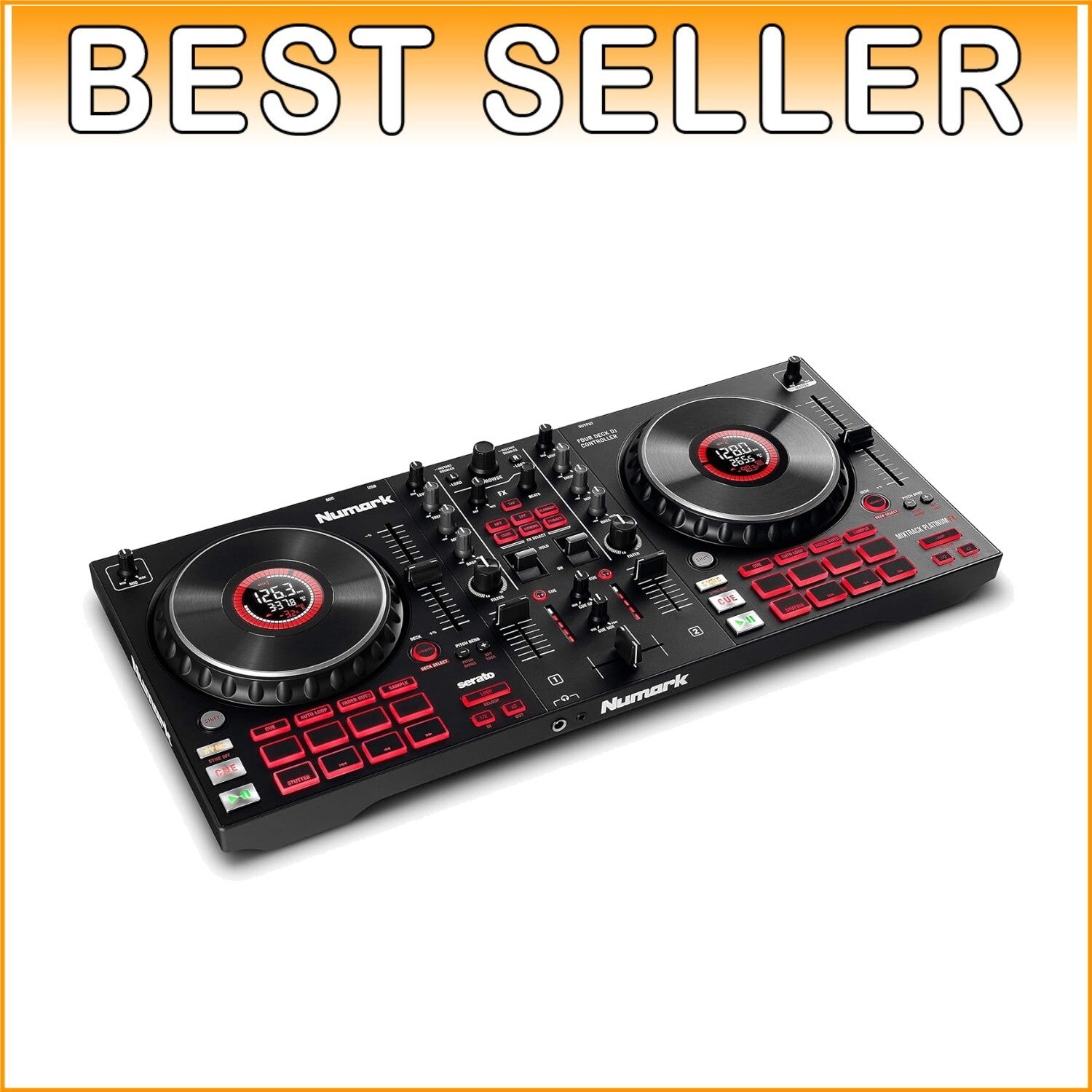 All-in-One DJ Controller for Serato with 6-inch Jog Wheels & Performance Pads