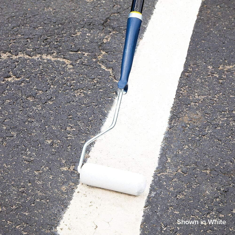 Interior/Exterior 1 Gallon Matte Black Traffic Line Marking Paint - Fast-Drying