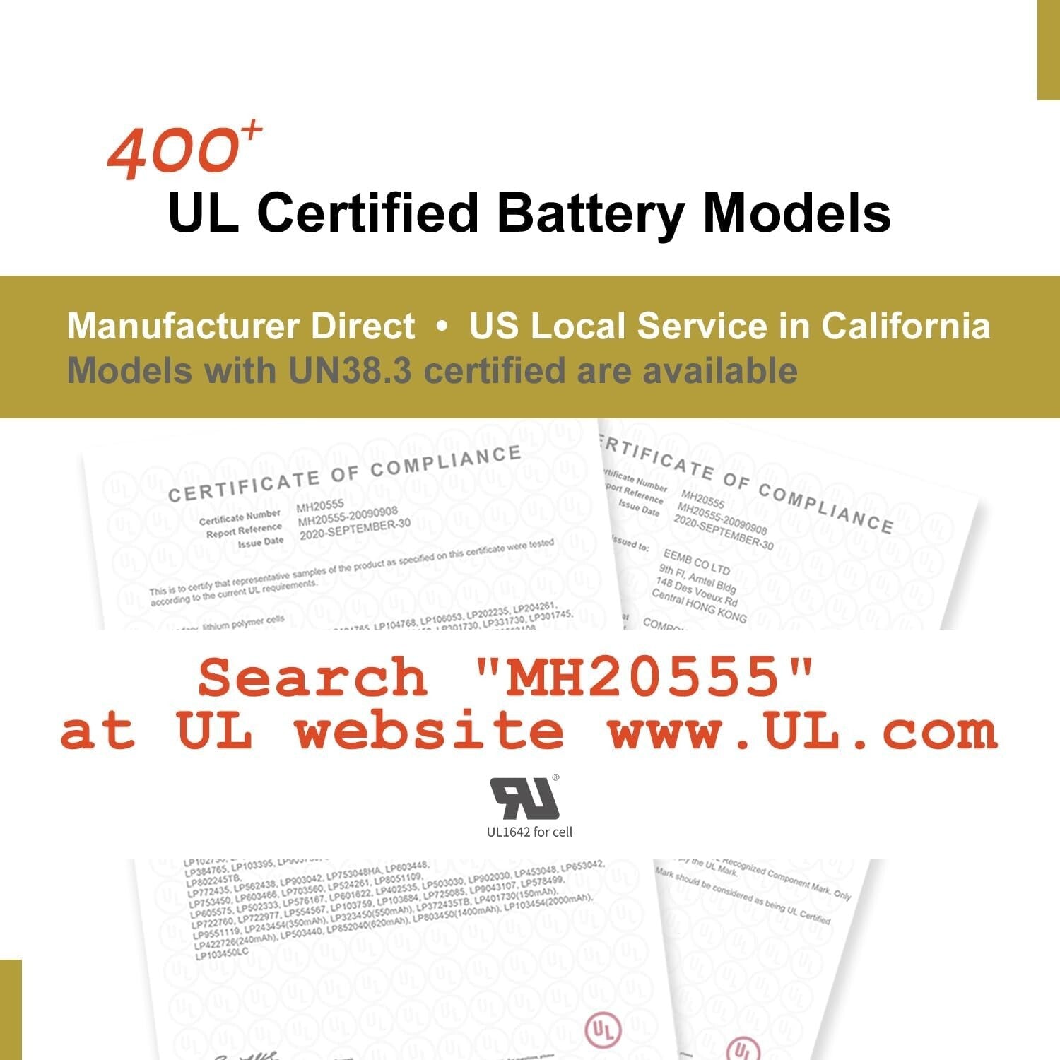 10-Pack 3.7V 2000mAh Lithium Polymer Battery with JST Connector - Reliable Power