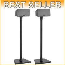 Load image into Gallery viewer, Audio-Enhancing Aluminum Stand for Sonos Speakers with Cable Management - Black