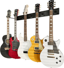 Load image into Gallery viewer, Premium 5-Guitar Wall Mount with Adjustable Slatwall Rails for Elegant Display
