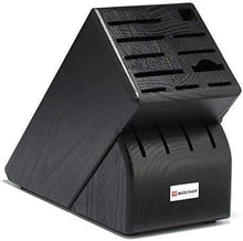 Load image into Gallery viewer, Sleek 15-Slot Black Knife Storage Block - Durable Eco-Friendly Craftsmanship
