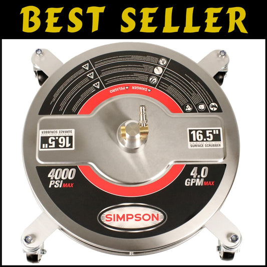 Efficient 16.5" Pressure Washer Surface Cleaner with Rotating Jets - 4000 PSI