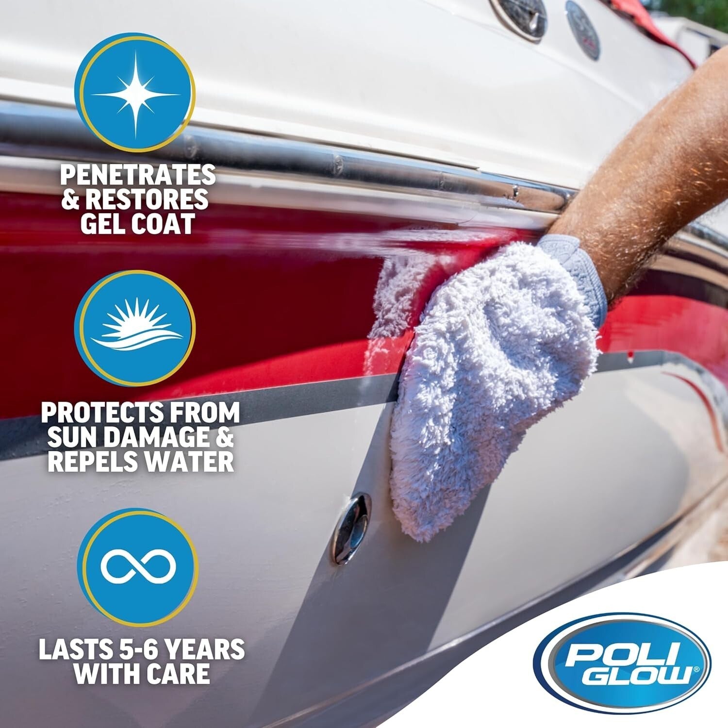 Advanced Acrylic 32 Oz Polish for Boats & RVs - Long-Lasting Shine & Protection