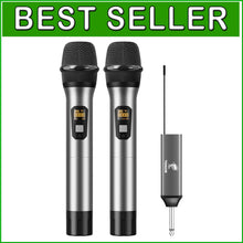 Load image into Gallery viewer, Premium Wireless Microphone Set with 15 Channels for Optimal Audio Experience