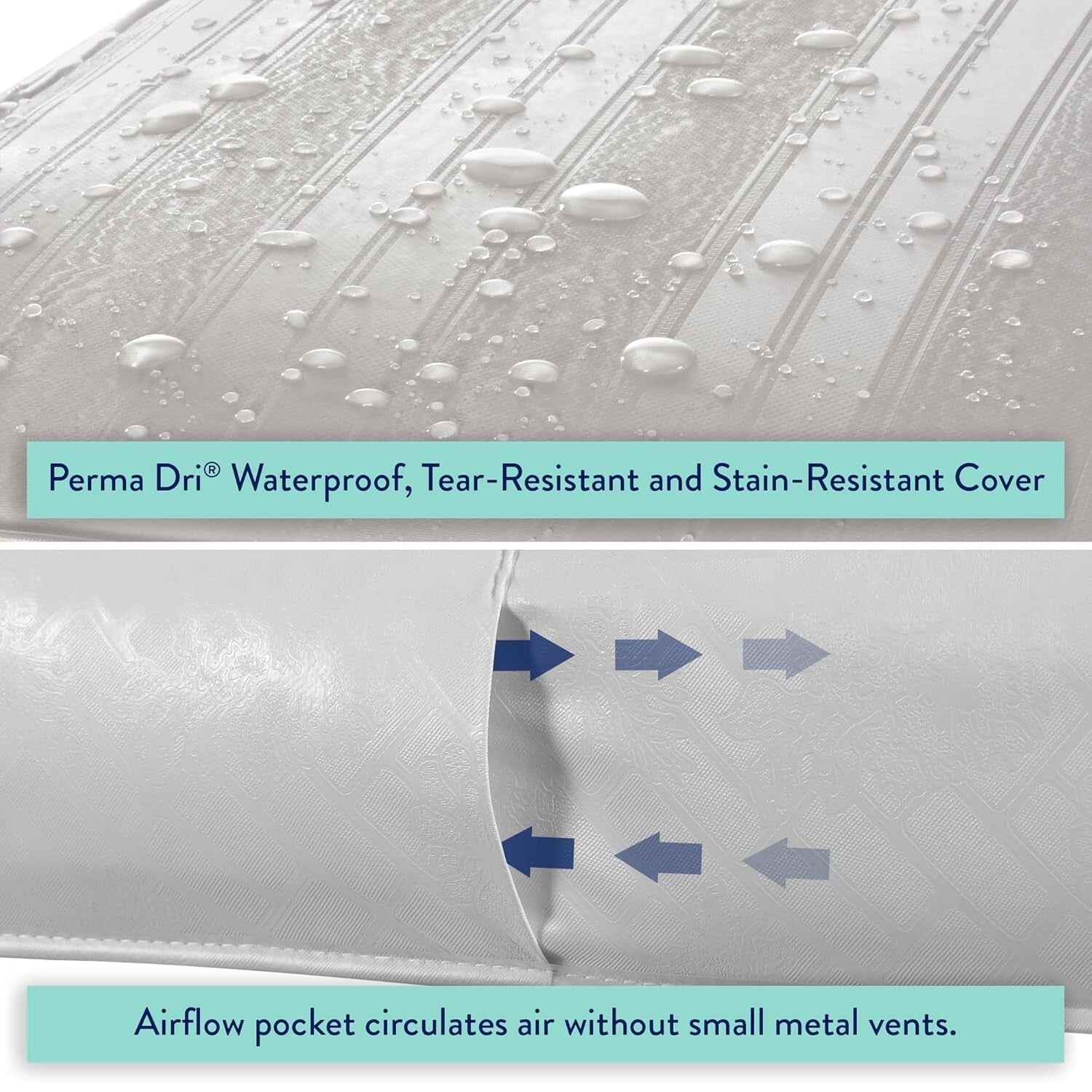 Durable Waterproof Mattress for Cribs and Toddlers - GREENGUARD Gold Certified