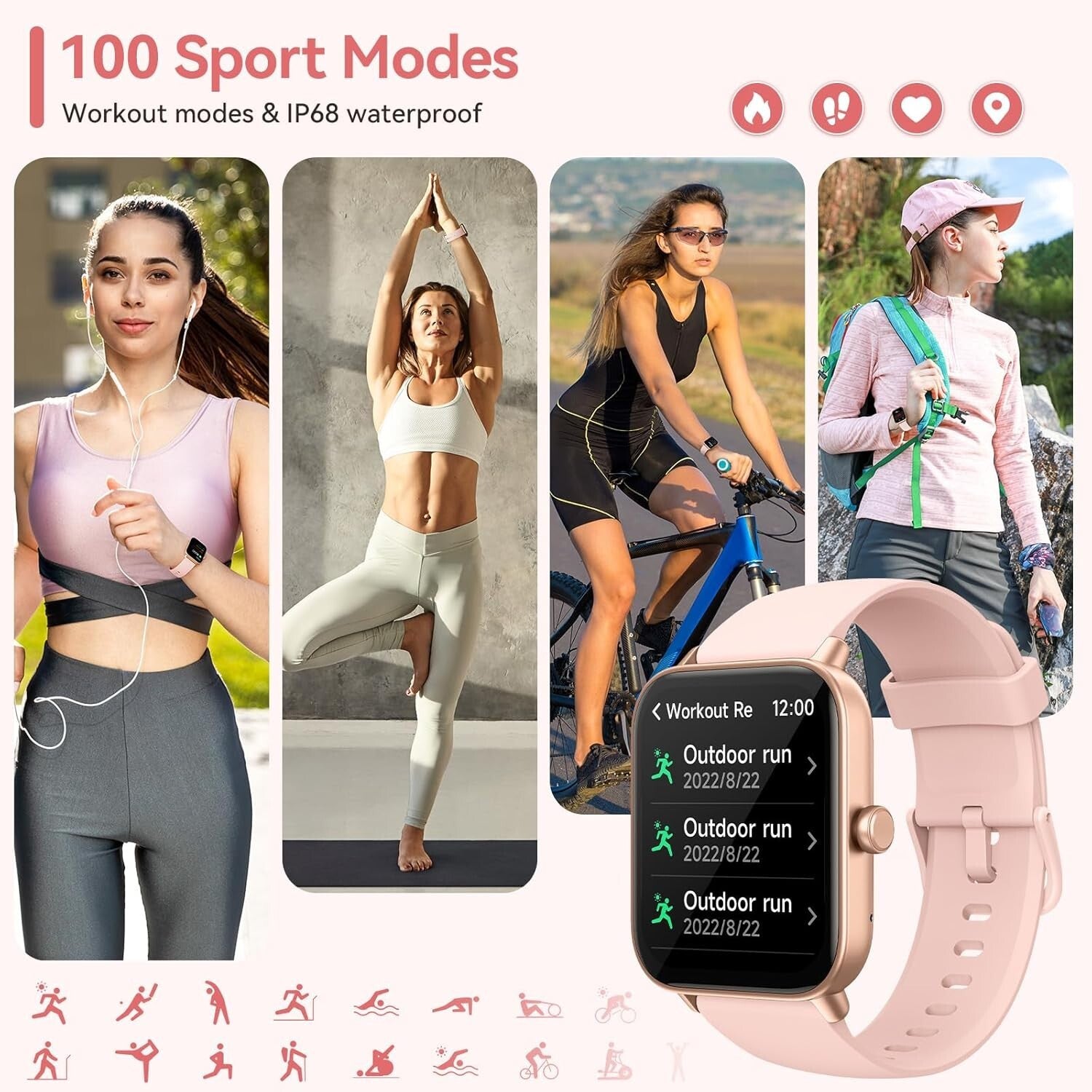 Elegantly Designed Fitness Watch for Women - Alexa, Heart Rate, and More