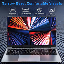 Load image into Gallery viewer, Portable 15.6'' Laptop with 8GB RAM, 256GB SSD &amp; Full HD Display - Sleek Design