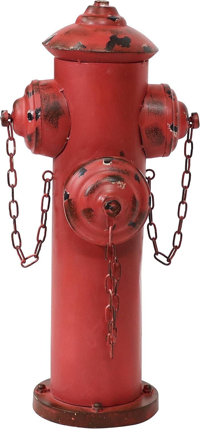 Charming Red Fire Hydrant Dog Pee Post - Outdoor Potty Training Solution