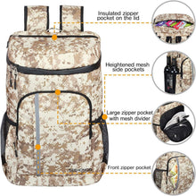 Load image into Gallery viewer, Large Capacity 45 Cans Insulated Backpack Cooler – Perfect for Hiking &amp; Picnics