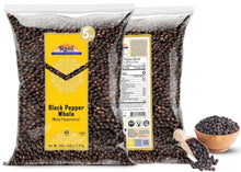 Load image into Gallery viewer, Premium MG-1 Black Pepper Whole Peppercorns - 80oz Bulk | Kosher &amp; Non-GMO